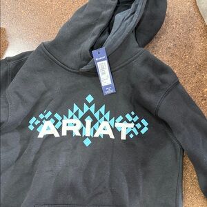 Ariat Black Sweatshirt with Teal Design